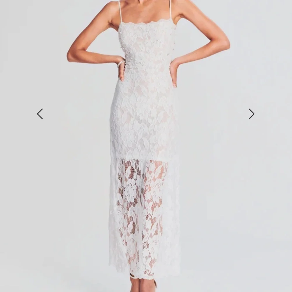 HEMANT & NANDITA for Free People Reet Lace Midi Dress NWT